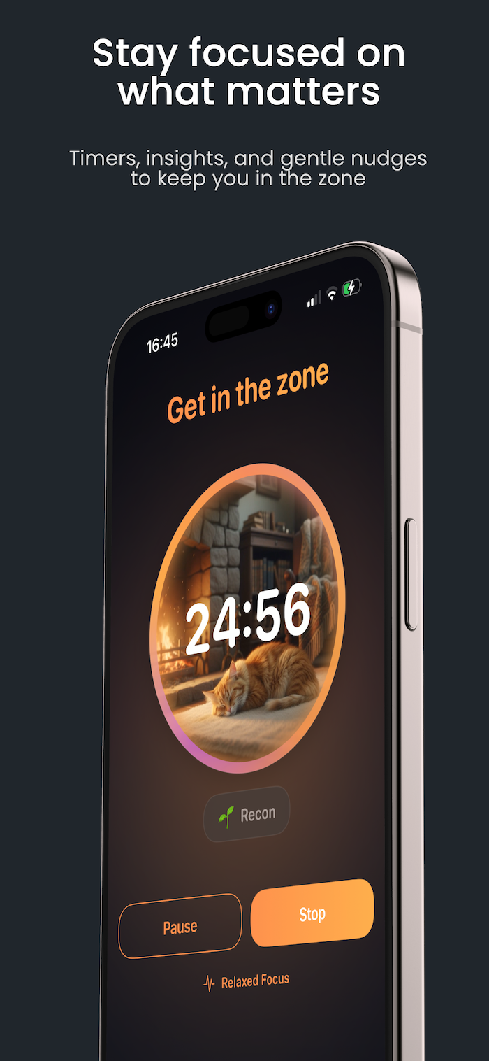 Focus Bud Screenshot Front